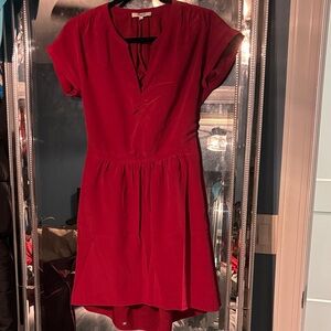Madewell High Low Red Dress